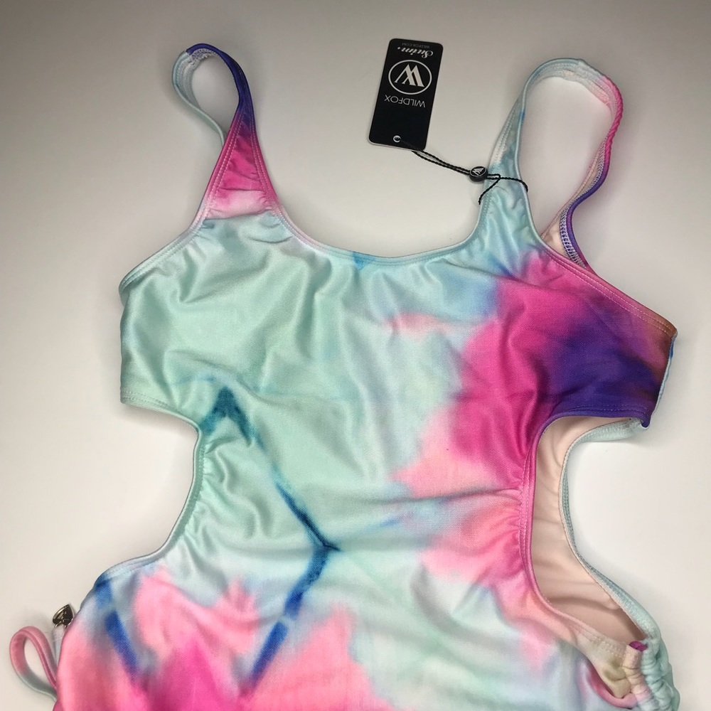 NWT Wildfox Tie Dye Monokini One Piece Swim Suit - Picture 4 of 8